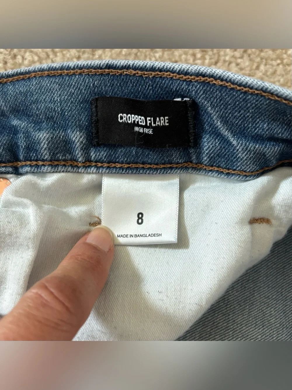 Express Cropped Flare Jeans - Picture 7 of 8
